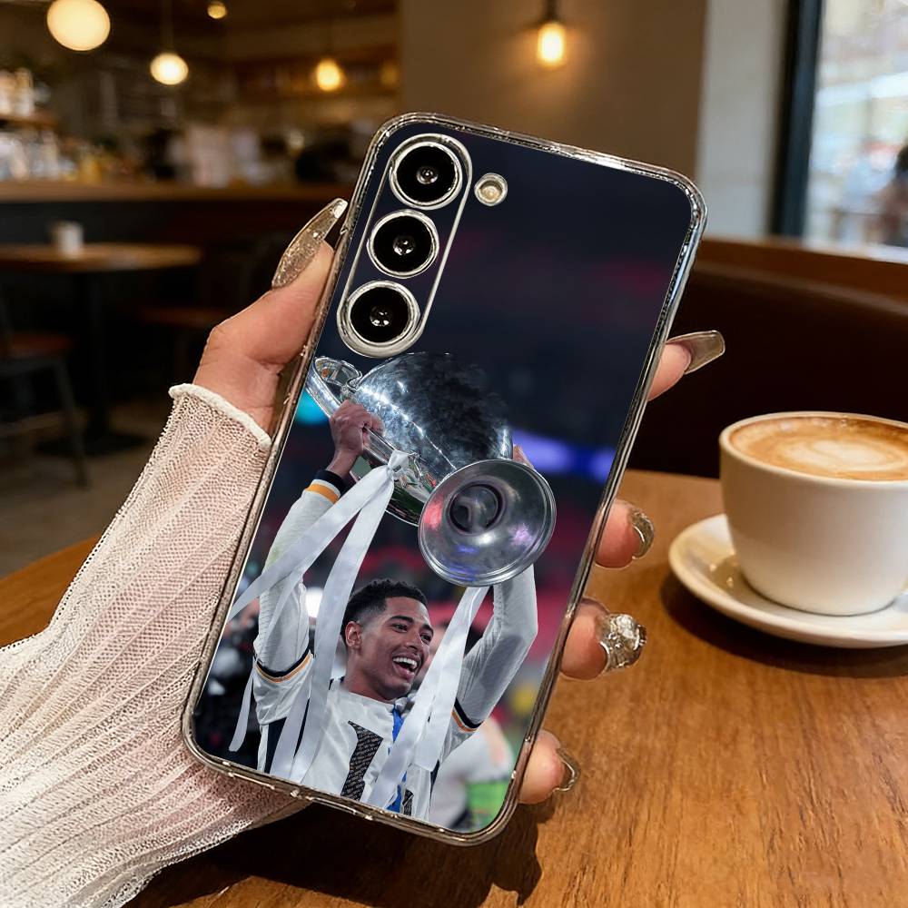 J-Jude Football B-Bellinghams Phone Case For Samsung S25,S24,S21,S22,S23,S30,Ultra,S20,Plus,Fe,Lite Transparent Cover
