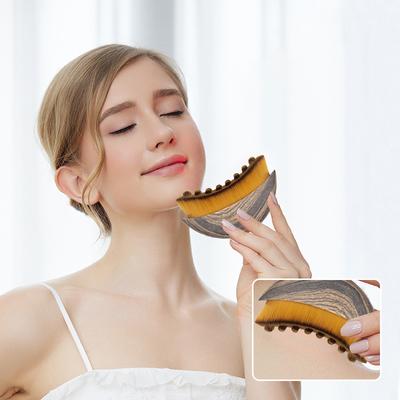 Lenfatik Kontür Yüz Fırçası, Kuru Fırçalama Yüz Fırçası, Yüz, Çene ve Çene Hattı Şekillendirme İçin Lenfatik Drenaj Masaj Aleti