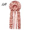 Braided Hair Cap No Heat Curling for Women Adjustable Curls Styling Accessories Satin Bonnet Double Layer Sleeping Medium Long Hair Braids,