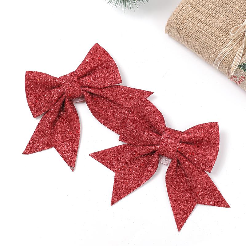 18/20cm Bow Christmas Decorations Xmas Tree Pendant Ornament for Home Room Decor Navidad New Year Party 2026 DIY Gift Accessory