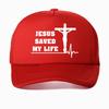 Jesus Saved My Life Hat Christian Baseball Cap Printed Dad Hat Unisex Women Unisex Hats Mesh Breathable Snapback caps