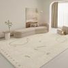 Large Area Bedroom Decor Simple Thick Anti-slip Lounge Rug Cream Style Living Room Decoration Carpet Fluffy Soft Study Floor Mat