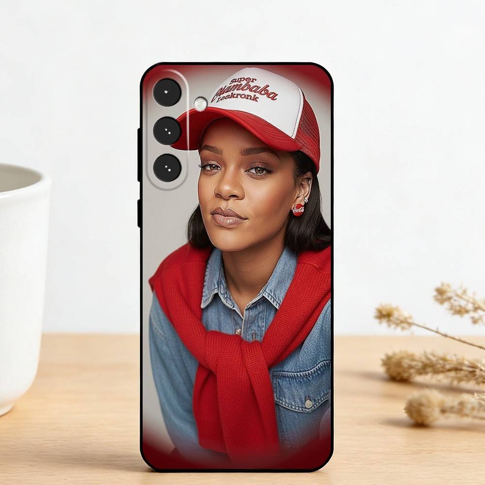 Hot singer R-Rihannas Phone Case For Samsung Galaxy A73,A72,A71,A70,A53,A52,A51,Others Soft Black Cover