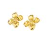 18K Gold-Plated Flower Earrings: Fresh, Sweet, Pastoral Style Studs In Stainless Steel