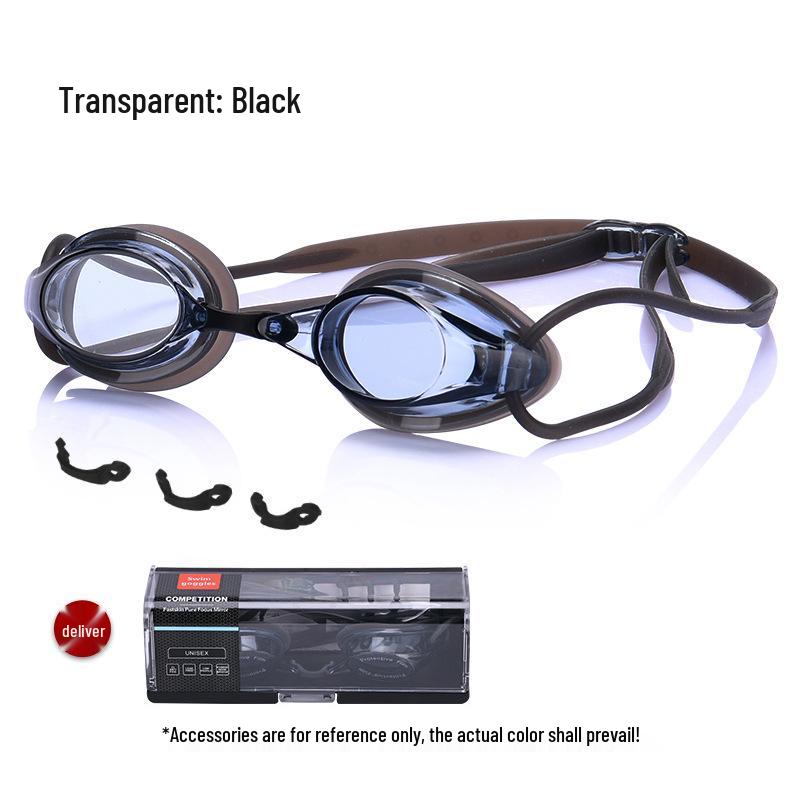 High-Definition Waterproof Anti-Fog Color-Plated Racing Swimming Goggles