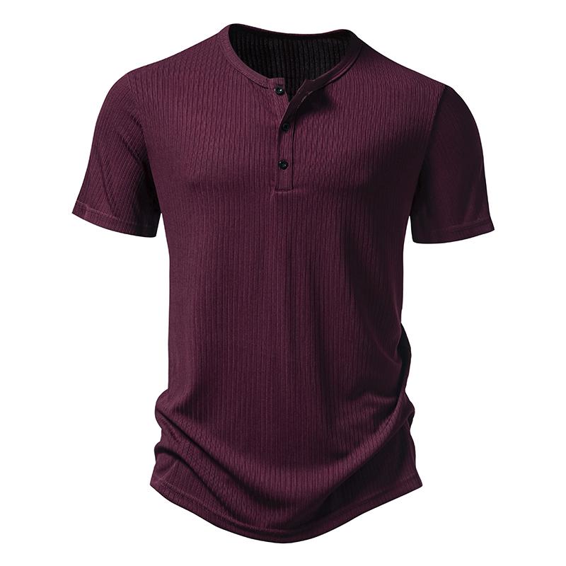 T-shirt a righe manica corta da uomo T-shirt estiva tinta unita da uomo Tendenze Top aderenti