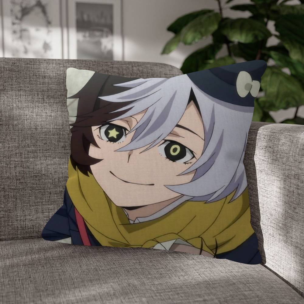 Bungo Stray Dogs Nakahara Chuya Pillow Case For Home Bedroom Car Office Decoration Living Room Sofa Cushion Cover Suitable