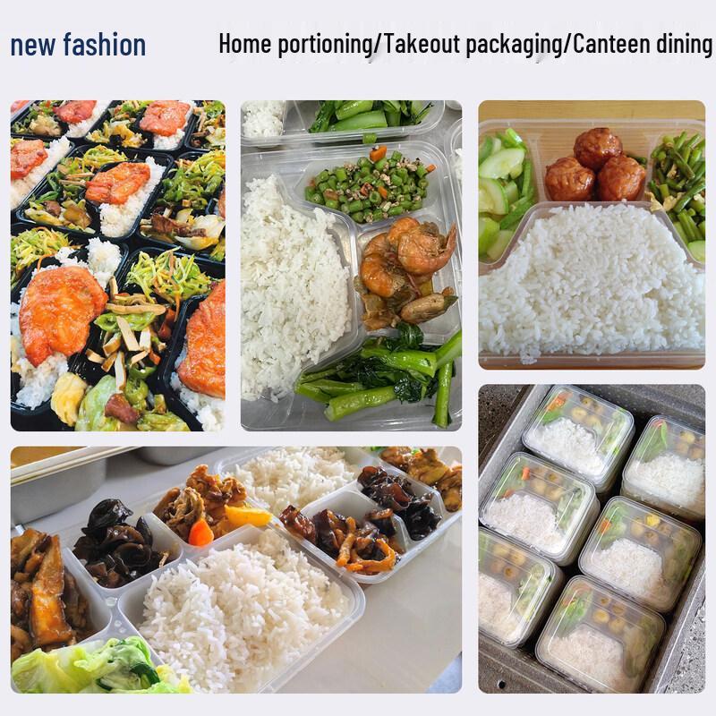 ZISIZ Disposable Plastic Meal Boxes