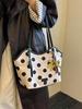 Polka Dot Large Capacity Women's Tote - Stylish Niche Design Shoulder & Underarm Bag