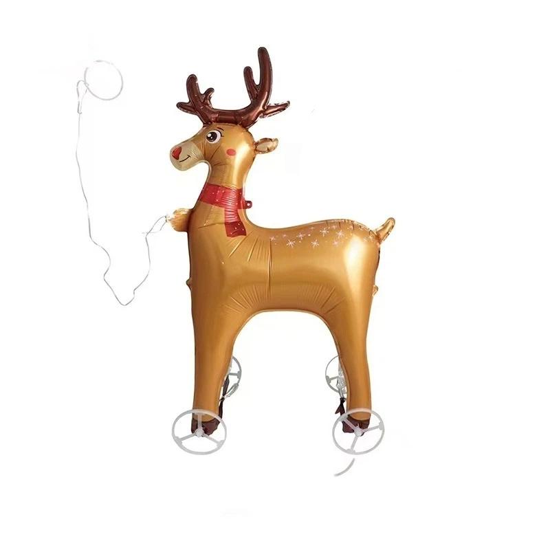 1Set Merry Christmas Balloon Banner For Christmas Party Decoration 16inch Aluminum Foil Balloon Banner Happy New Year Decoration