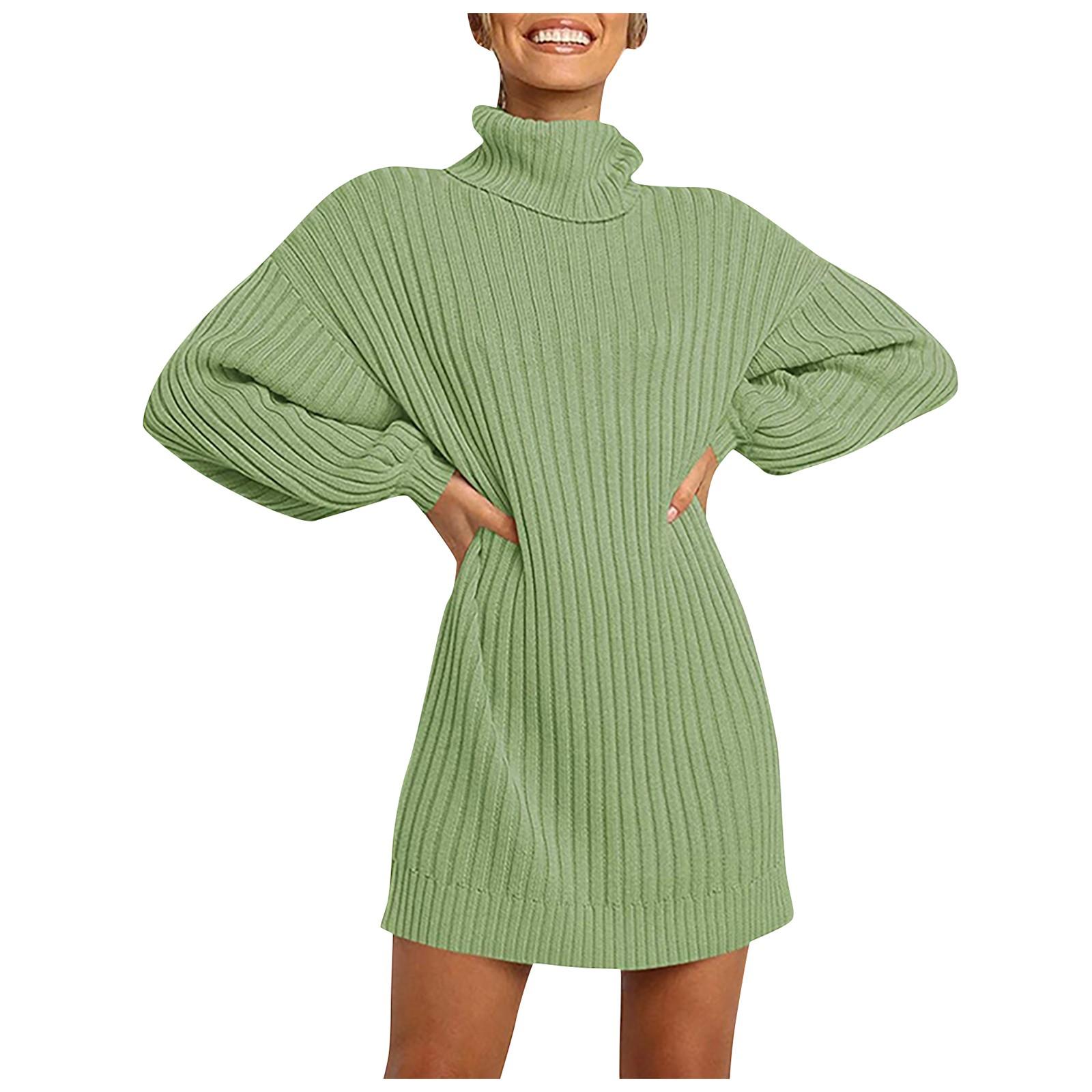 

Женский свитер с высоким воротником, свободный пуловер средней длины, цветная трикотажная нижняя рубашка с длинными рукавами L