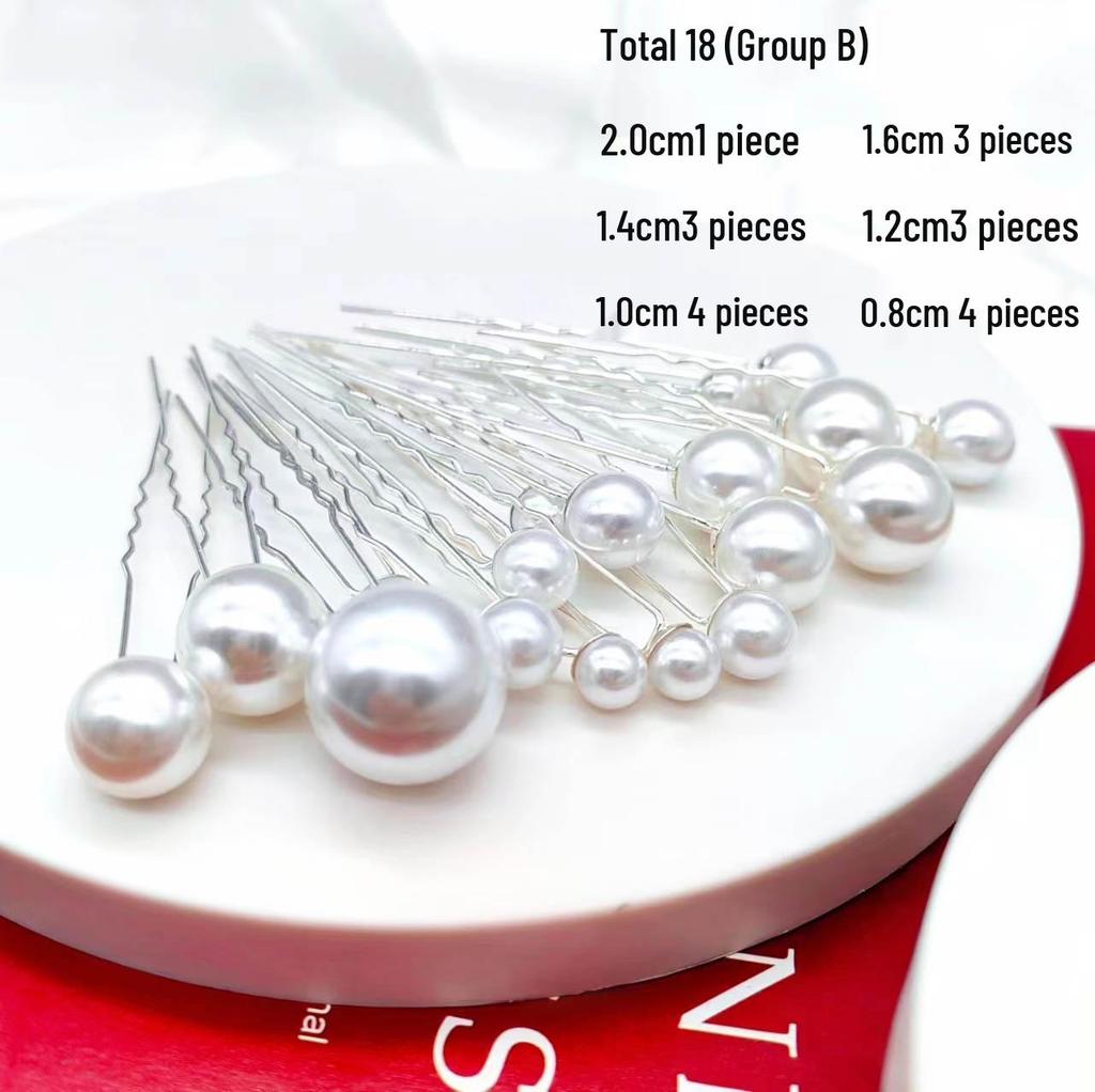 U-Shaped Pearl Hairpin for Bridal Updos & Styling