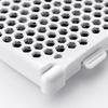 Fine-Particle Pet Bedding Filter Sifter for Automatic Waste Systems, Single White Replacement Component with Dense Cellular Openings