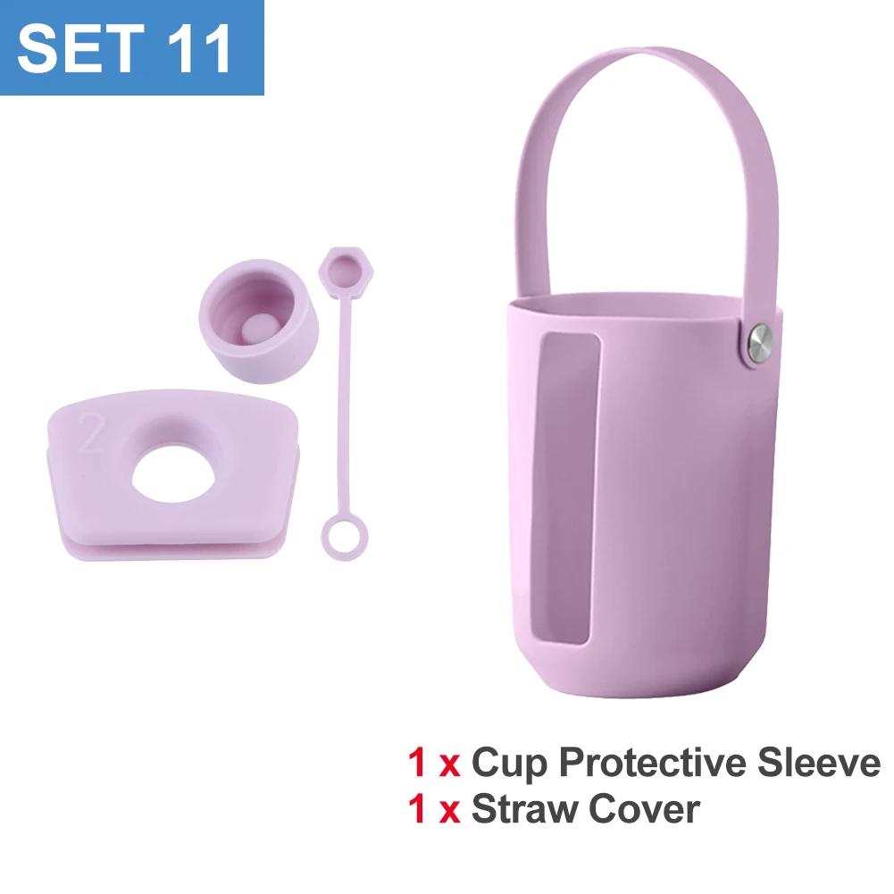 Silicone Cover for Stanley Cup Accessories 30/40oz Tumbler Water Bottle Protective Bottle Boot Sleeve & Straw Cover Cap