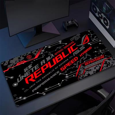 Asus Rog Black Mause Pad Anime Mouse Mats Gaming Computer Desk Mat Mouse Carpet Pc Accessories Gamer Mouse Pad Speed Rubber Mat
