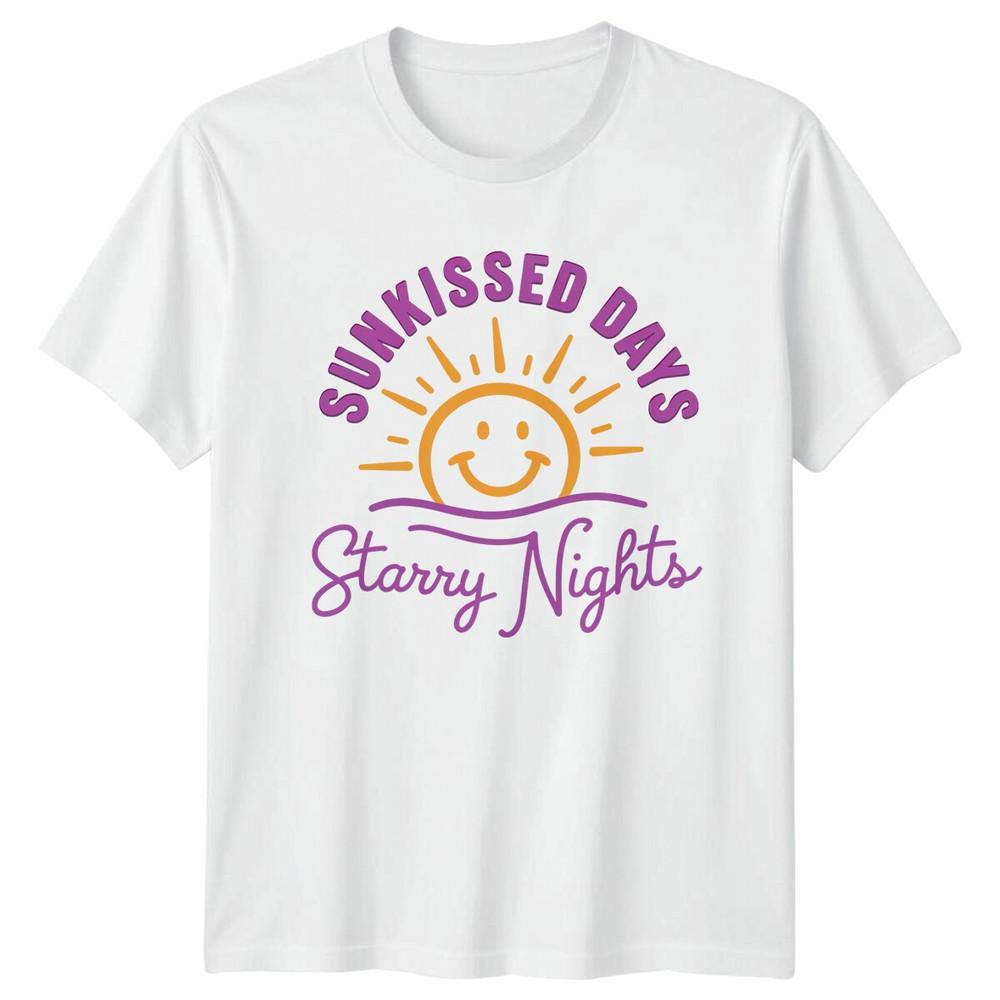 Sunkissed Days Starry Nights Travel Unisexs TShirt Unisexs Tee Graphic Unisex Top S