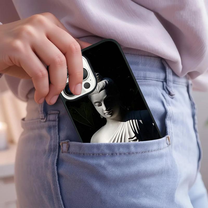 Buddha Budha Phone Case For iPhone 17 Air 15 16e 14 13 Pro Max Coque 12 11 Pro Max PLUS Cover