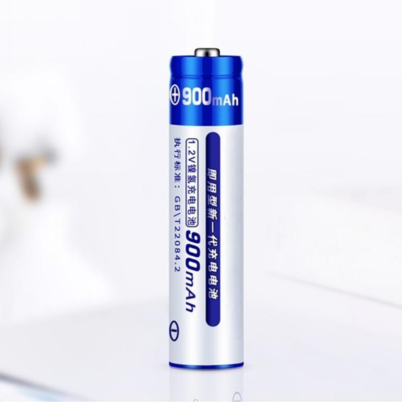 Pack of 4 LR03 High Capacity Rechargeable Batteries with Storage Case Replacement for Electronics Devices Accessories