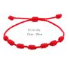7 Knot Lucky Zodiac Red Bracelet - Hand-Woven, Adjustable
