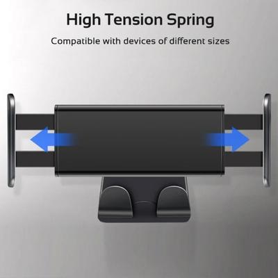 With 2 Hooks Back Seat Phone Holder 360° Rotation Mount Auto Headrest Bracket Support Auto Tablet PC Stand for Tesla Model 3/Y