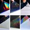 20 Sheets A4 Size Holographic Cold Laminating Film Clear Self-Adhesive Vinyl Sticker Waterproof 8.3x11.7 Inch 5 Styles