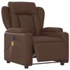 VidaXL Electric Reclining Massage Chair Brown Faux Leather 3204539