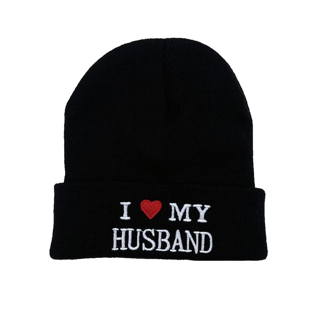 Fashionable Acrylic Knit Hat With Embroidery For Fall And Winter Daily Wear Husband