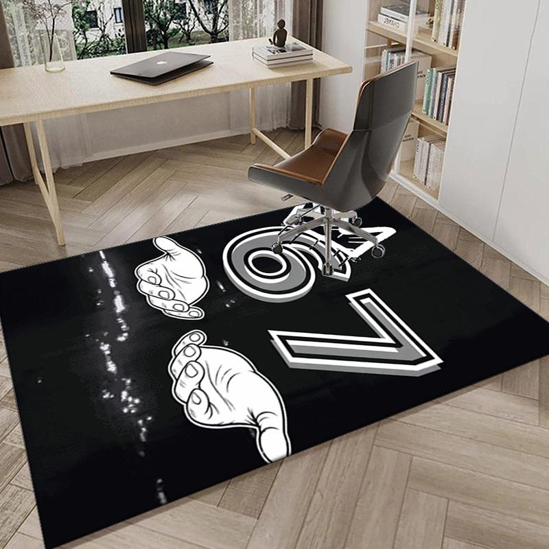 Royal Hands Holding Number 67 Area Rug for Office, Chair Rug, Decorative Carpet Livingroom Mat, Large Size Fan gifts Christmas gifts