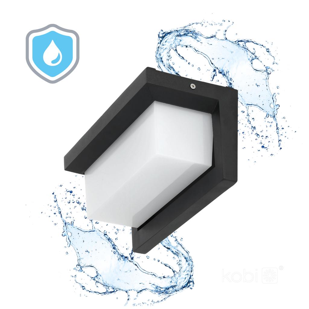 LED garden wall lamp 12W 4000K IP54 black