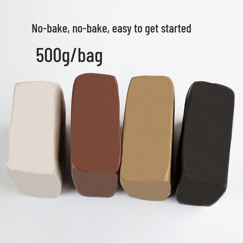 500g High White No-Bake Polymer Clay for DIY Porcelain Sculpting – Perfect for Kids' Pottery Projects and Handmade Creations