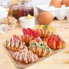 Artificial Croissant Simulation Realistic Croissant Fake Bread Simulation Food Toy for Decoration Display Props Model