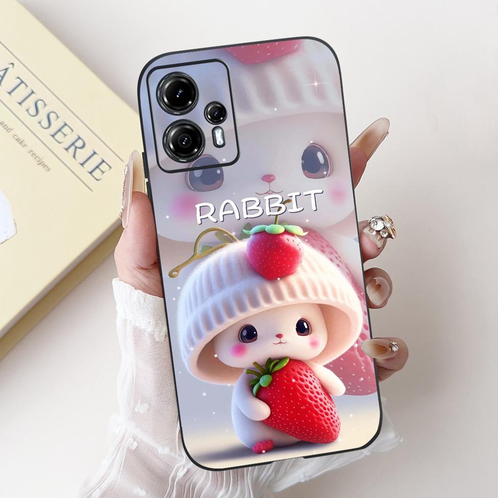 For Moto G13 G14 G15 Phone Cover For Motorola Moto G14 Case Silicone Luxury Fashion Flowers Love Cute Funny Cool Painted Bumper