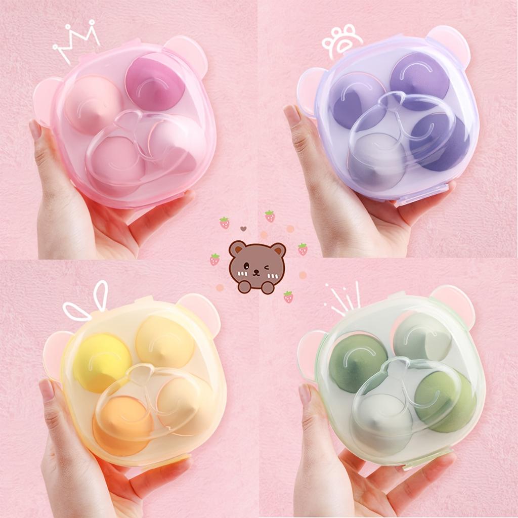 4pcs Women Makeup Blender Cosmetic Puff Makeup Sponge Foundation Powder Sponge Beauty Tools Make Up Accessories