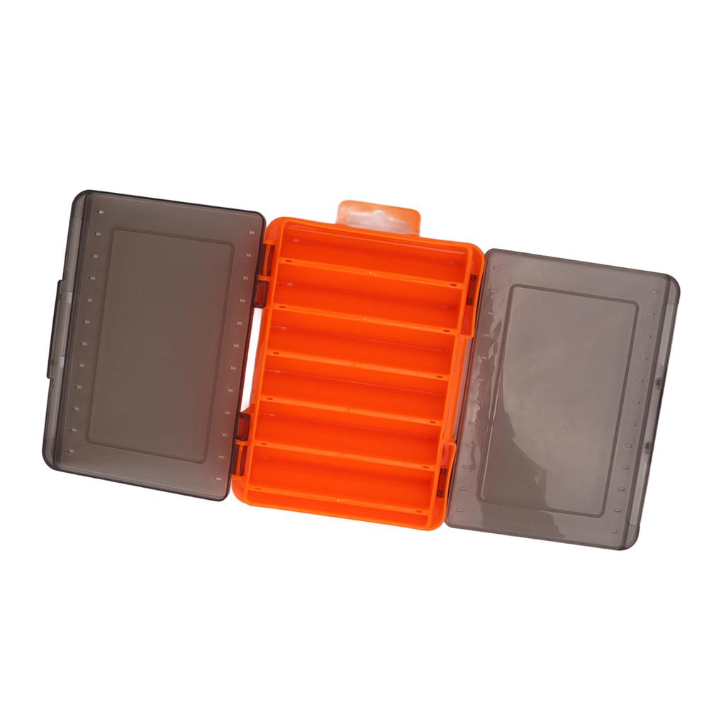 Caja de Señuelos de Doble Cara Transpirable Ahorra Espacio Portátil Impermeable Caja de Señuelos con Asa para Pesca
