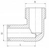Brass Angle Semi-Union 1/2 X 1/2 Inch