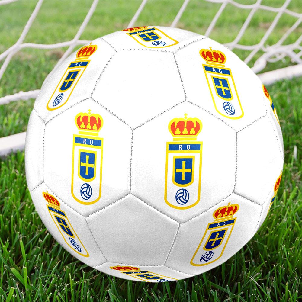 Real Oviedo size5 Soccer Ball, colorful, suitable for all ages, machine-stitched, PVC material, competition grade,durable and high bounce