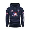 Men's Puerto Rico Flag Hoodie Casual Long Sleeve Sweatshirt Front Pocket Comfortable and Stylish for Fall/Winter