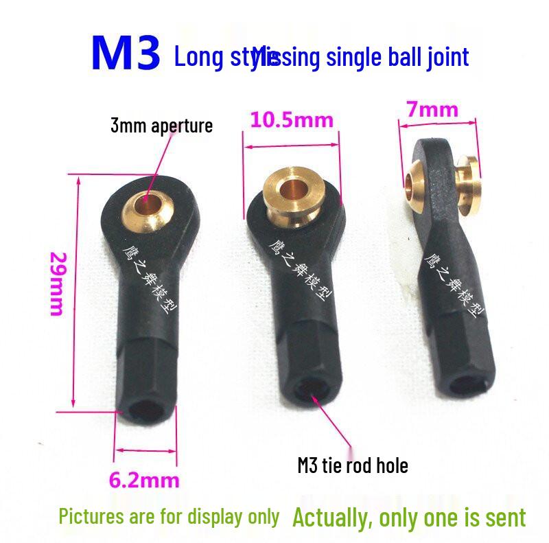 M2/M2.5/M3 Plastic Universal Ball Joint Buckle for Model Robot Servo Actuator