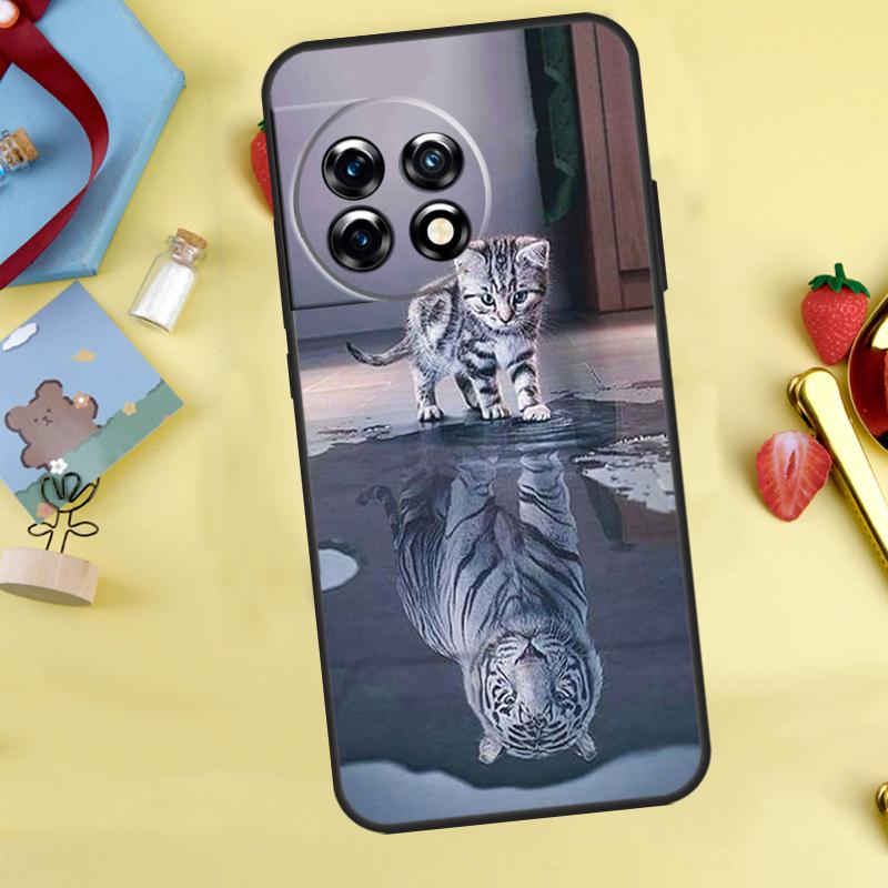 Animal Tiger Art Case For OnePlus 13T 13R 12 12R 15 13 11 10 10T 8T Nord 5 CE 2 3 4 Lite Nord N20 N30 Cover