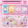 12Style 50Pcs Dress Up Sticker Book Girl Makeup Changing Sticker Book Children's Cartoon Makeup Show Puzzle Handmade DIY Book