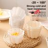 4Pcs Miniature Flower Shaped Pudding Tart Molds Non-Stick Pan Set for Bread Cake Pie Baking Mold Kit for Home Kitchen Outdoor Travel Restaurant