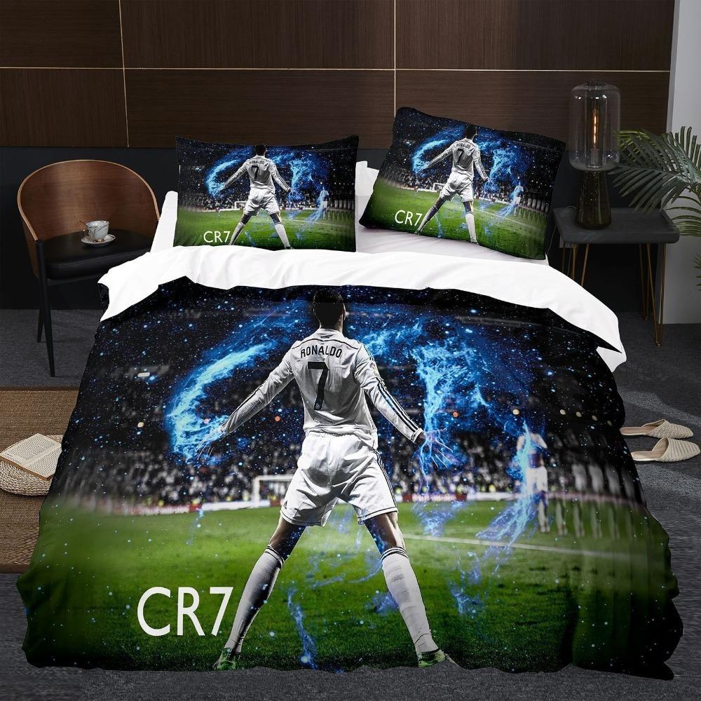 Football enthusiast Duvet Cover pillowcase Bedroom Decoration Children Gift adult Single Double bed Large SizeZip Duvet Cover