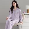 Pure cotton pajamas women's spring and autumn models, new cotton long-sleeved women's loungewear suit, casual and can be worn outside in autumn