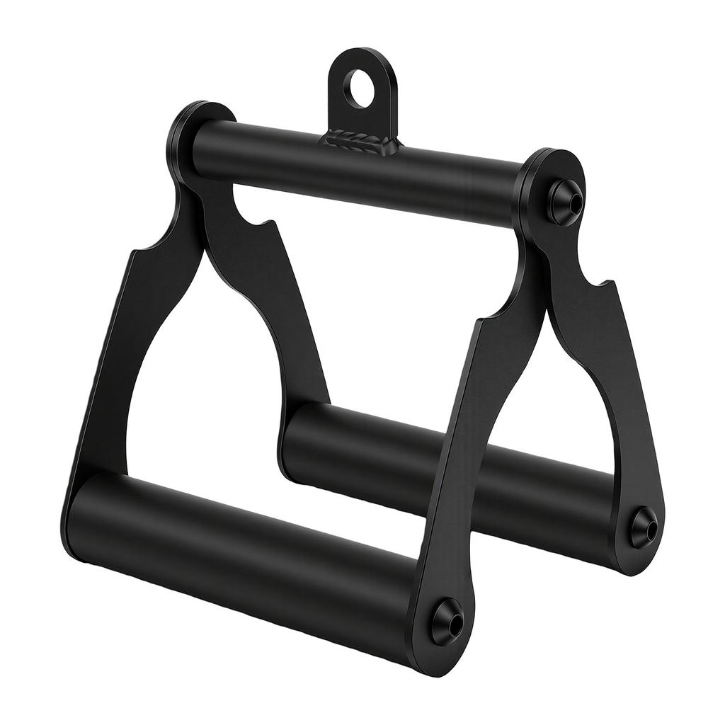 Poignée de tirage Double D Poignée de tirage ergonomique Accessoire de câble Poignée d'entraînement pour salle de sport à domicile Fitness