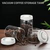 1800ml Coffee Beans Vacuum Sealed Tank Glass Food Storage Press Type Fresh-keeping Coffee Jar Air Extraction Transparent Jars