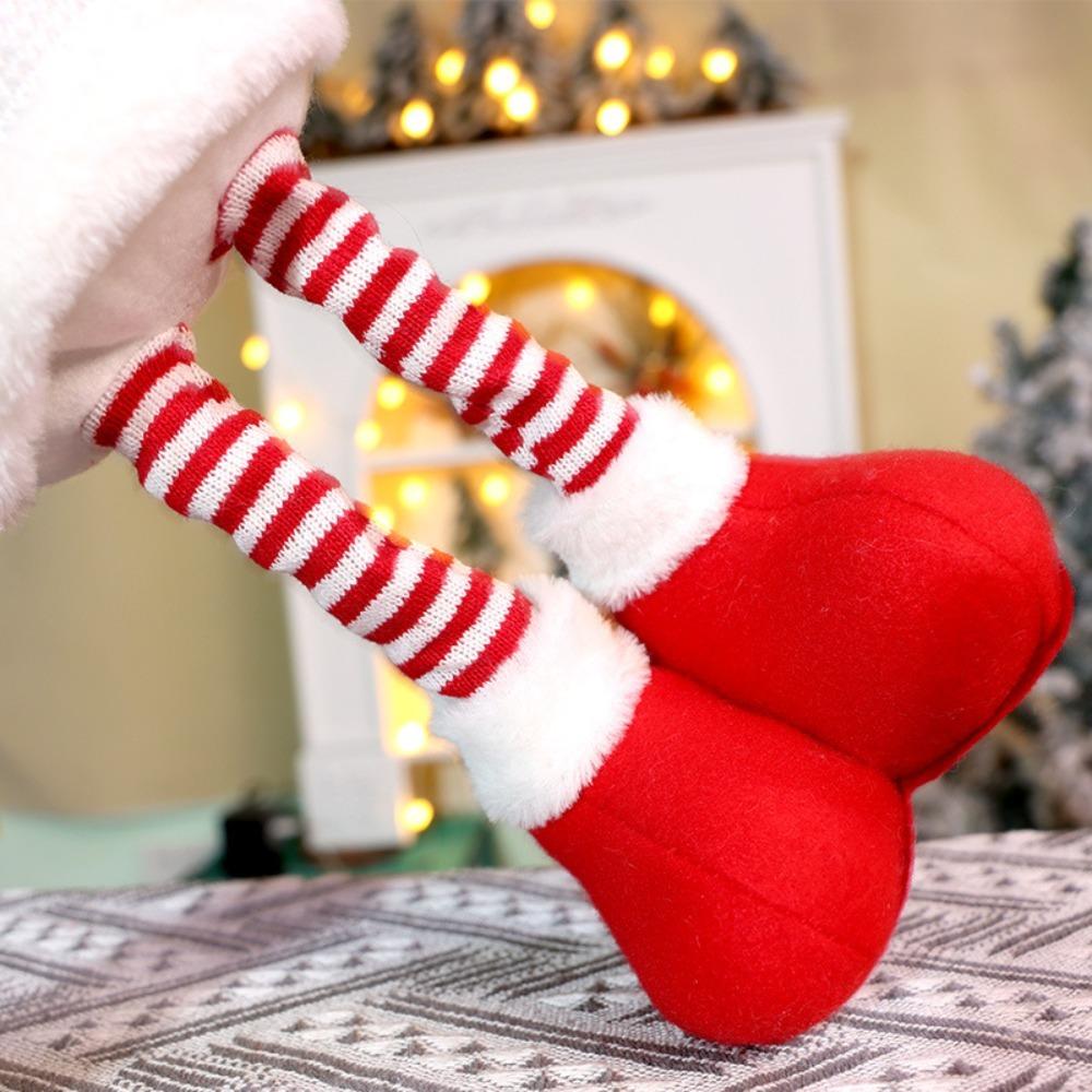 Santa Claus Christmas Telescopic Doll Standing Posture Snowman Elk Decoration  Wall Decoration