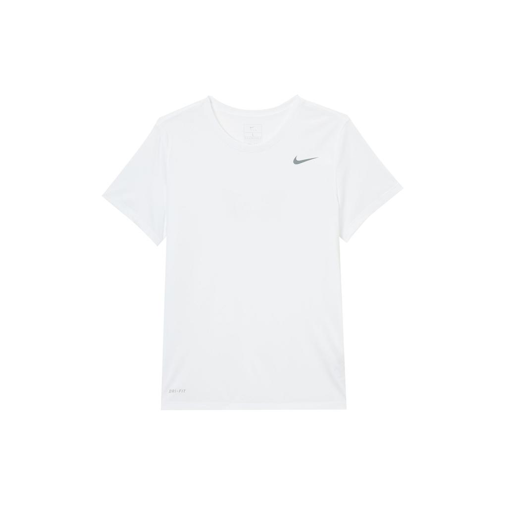 Nike Dri-Fit Team Legend Quick-Dry Comfortable Crew Neck Short Sleeve T-Shirt Women Tops White IB8899-100