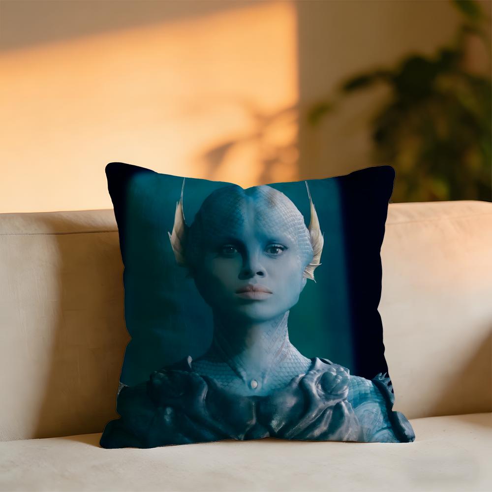The War Between The Land And The Sea Cushion Cover Cozy Velvet Throw PillowSoft Warm Cushion For Sofa  Bed
