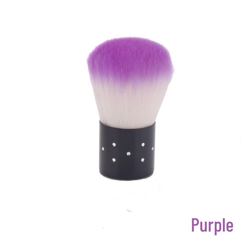 Rhinestone Nail Dust Brush with Soft Bristles - Multi-Color Options, Lightweight Beauty Tool