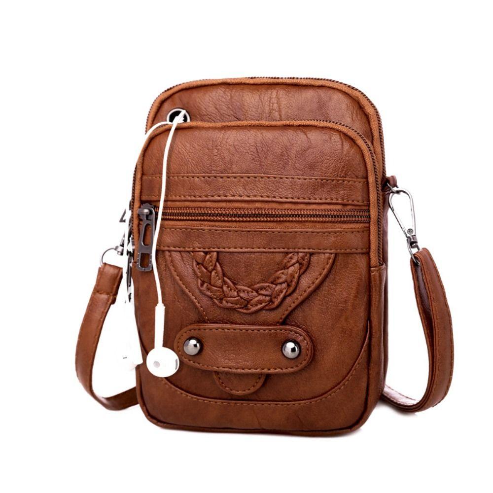 Double Layer Crossbody Phone Bag Waterproof Messenger Bag Phone Chest Bag Outdoor Sports